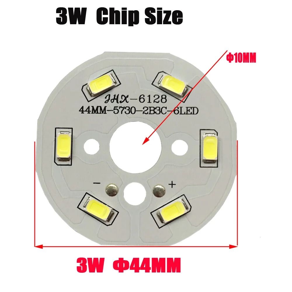 Светодиодный светильник PCB SMD 5730 10 шт. 3 Вт 44 мм светодиодный монтажный алюминиевая