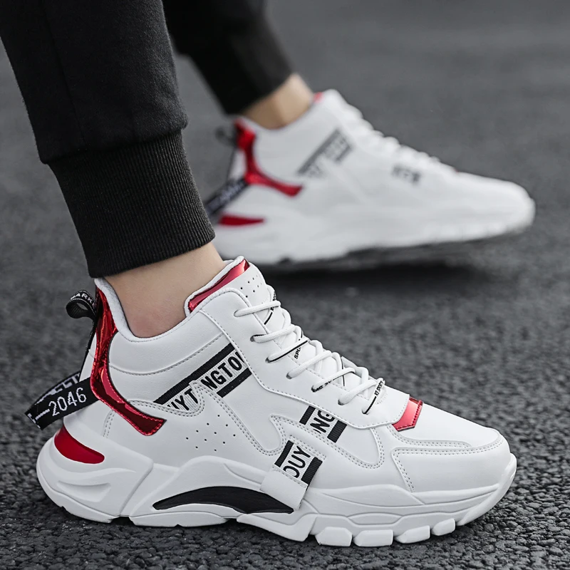 Удобные мужские кроссовки для бега Спортивные из искусственной кожи Фирменный