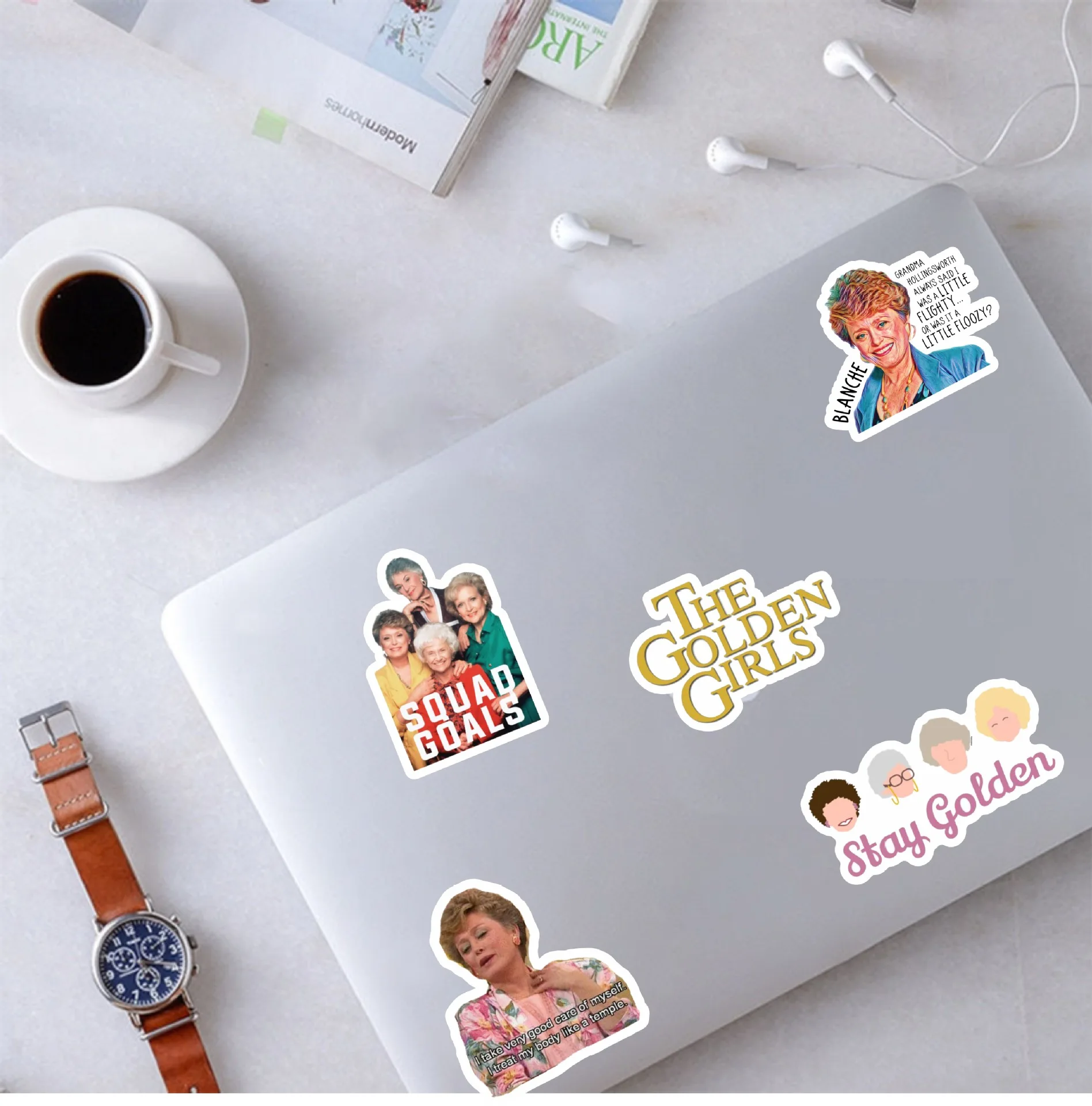 50 шт./упак. Золотой Стикеры для девочек водонепроницаемый скейтборд мотоцикл