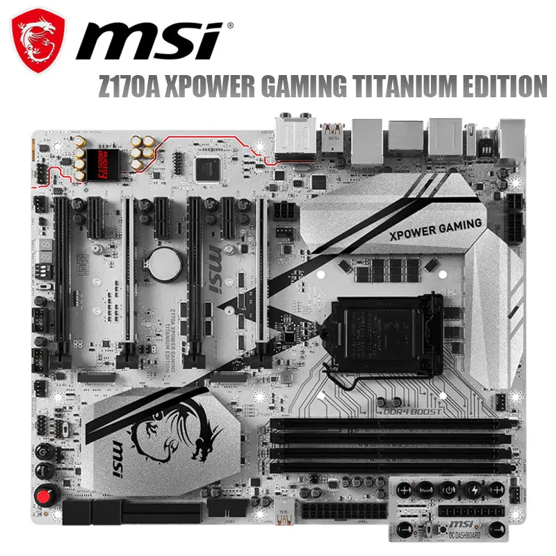 Kaufen Motherboard MSI Z170A XPOWER GAMING TITAN EDITION LGA1151 DDR4 64gb 6th USB 3,1 PCI-EX16 M.2 Desktop Intel Z170 Mianboard Verwendet