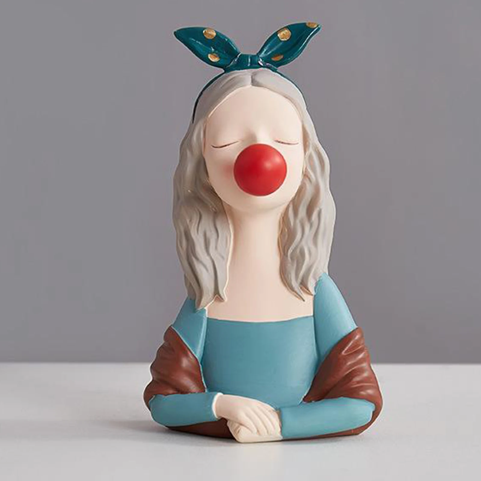 

Fashion Bubble Girl Statue Creative Fairy Accessory Fashion Style Sculpture Home Arrangement Wedding Decoration Statue Figurine