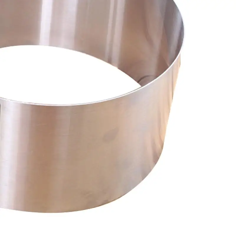 Stainless Steel Circle Foam Ring Cake Baking Tool Set Size Shape Adjustable Bakeware Silver For Kitchen Tools | Дом и сад