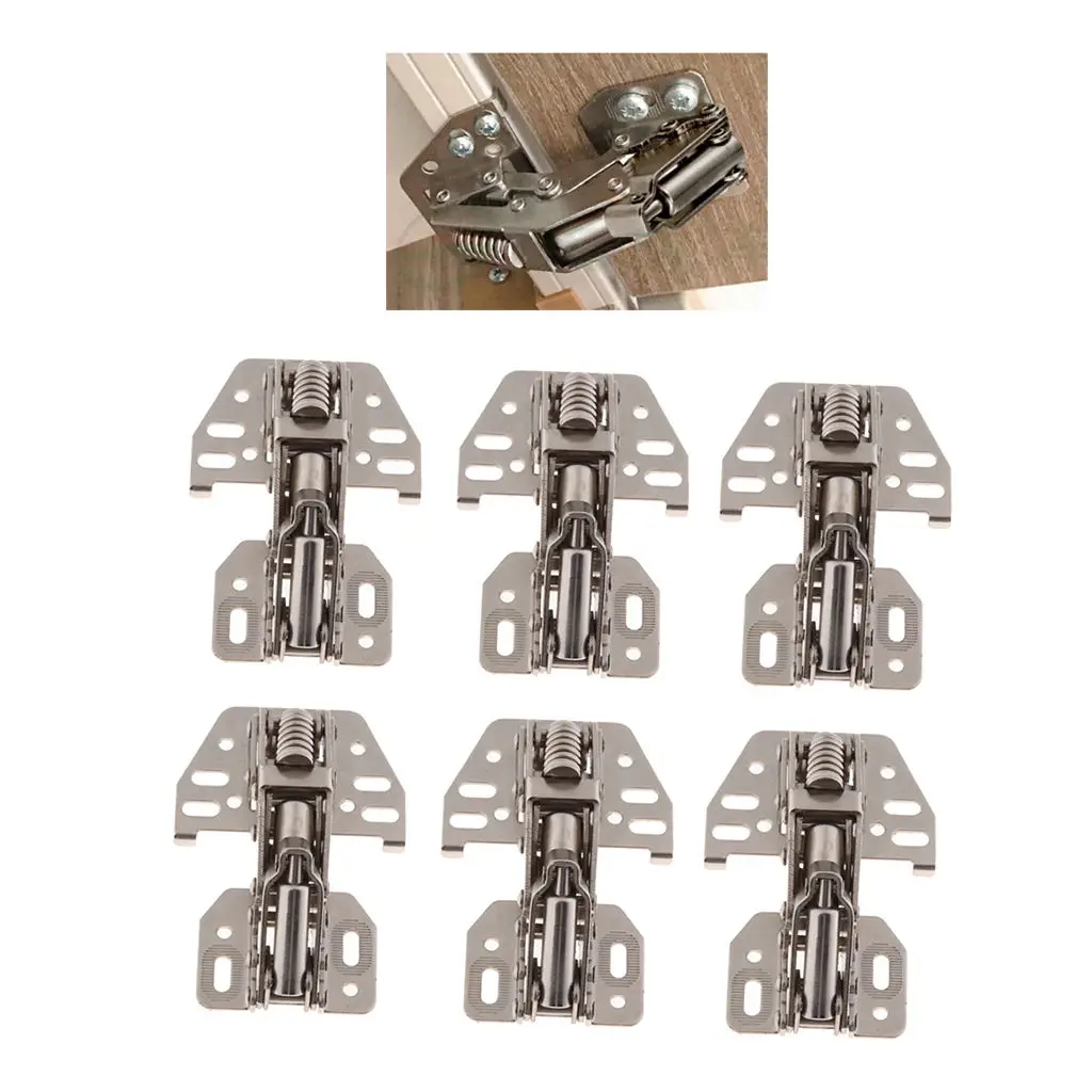 

6x нержавеющая гидравлическая полная стандартная мягкая крышка для кухонного шкафа