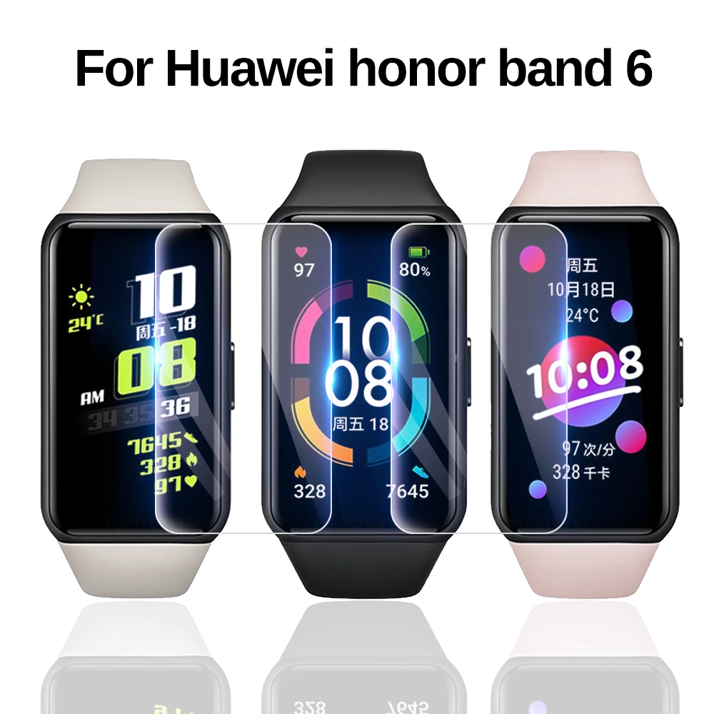 

3/6/12 шт. 3D полная защитная нано-пленка для Huawei Honor Band 6 4 5 Watch ES Band4 Band5 Band6 защита для экрана не стекло