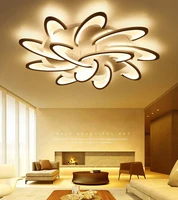 creative new modern led ceiling chandeliers for bedroom living room kitchen white luminaires petal lighting lamp hall luminaires