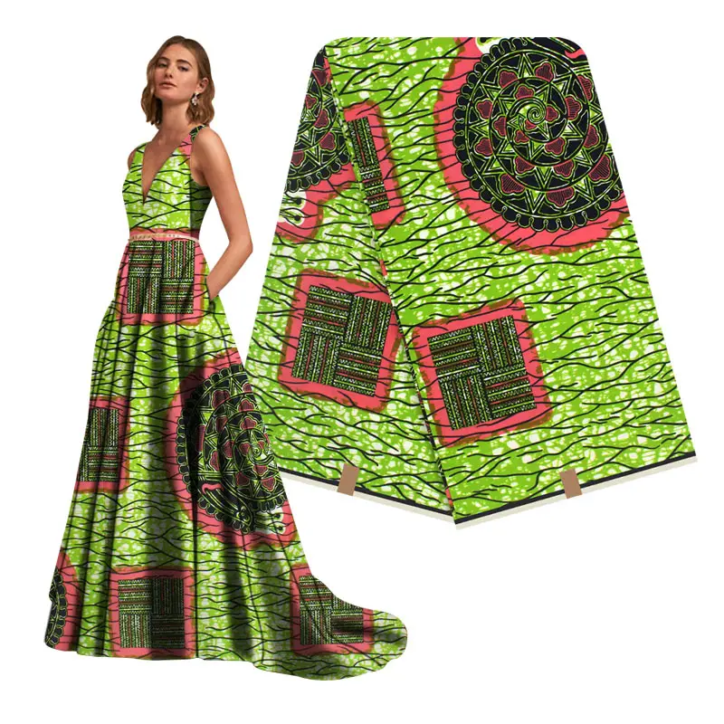 

New Design cotton Wax High Quality Real Wax Original Wax African Wax Print Fabric For Women Dress H200316