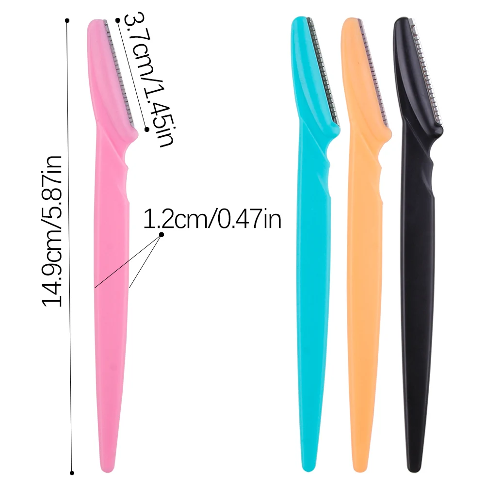 3/4/10Pcs Eyebrow Trimmer Razor Face Blade Shaver Portable Woman Eye Brow Epilation Hair Removal Cutters Safety Makeup Tools images - 6