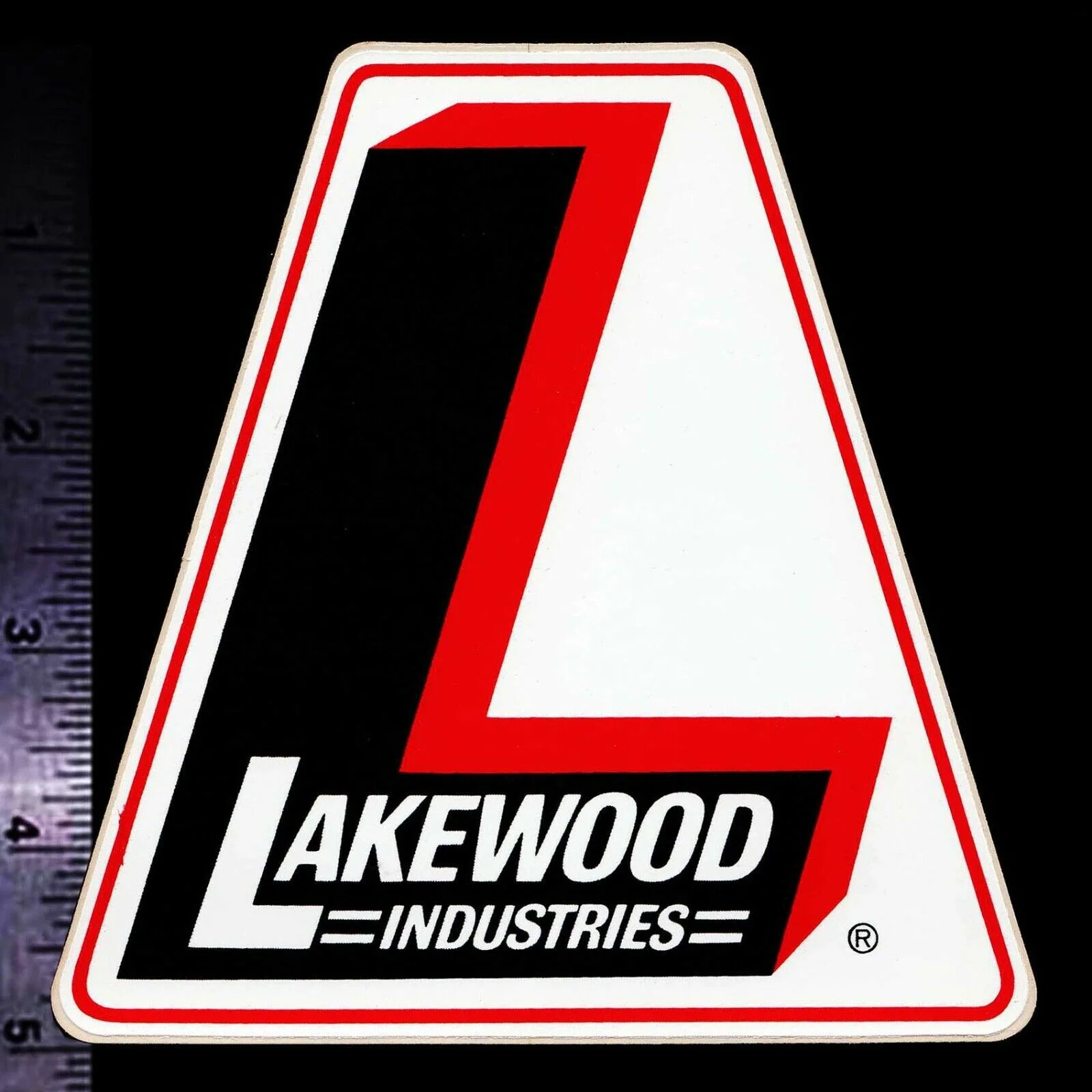 

For x2 LAKEWOOD Industries - Original Vintage 60's 70's Racing Decal/Sticker