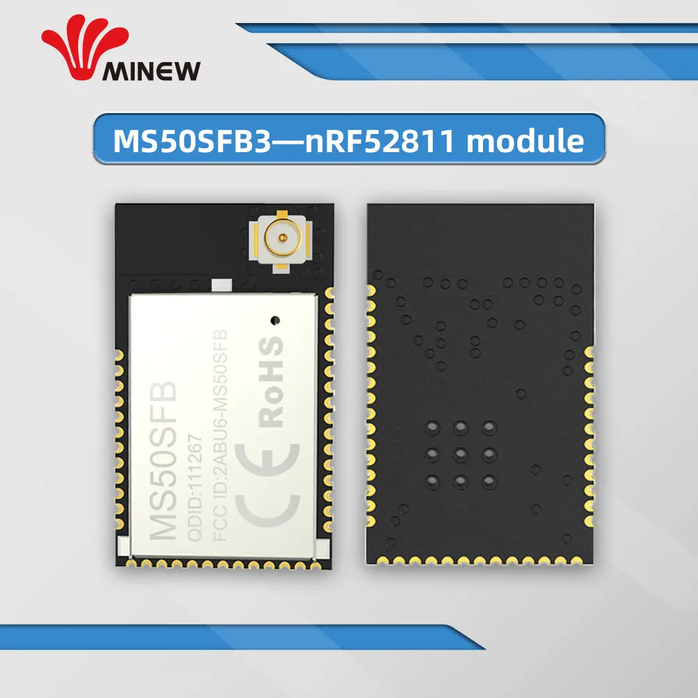 BQB FCC CE сертифицированный nRF52811 Bluetooth модуль BLE 5,0 с полным GPIO