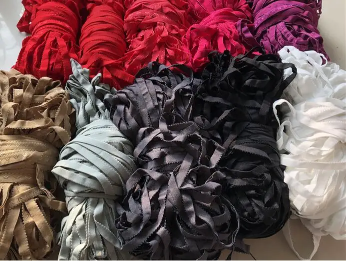 10 Meters Various Colors 2 Layers Elastic Lace Stretch 1cm Wide Trim Ribbon Sewing Underwear Craft DIY Garment | Дом и сад