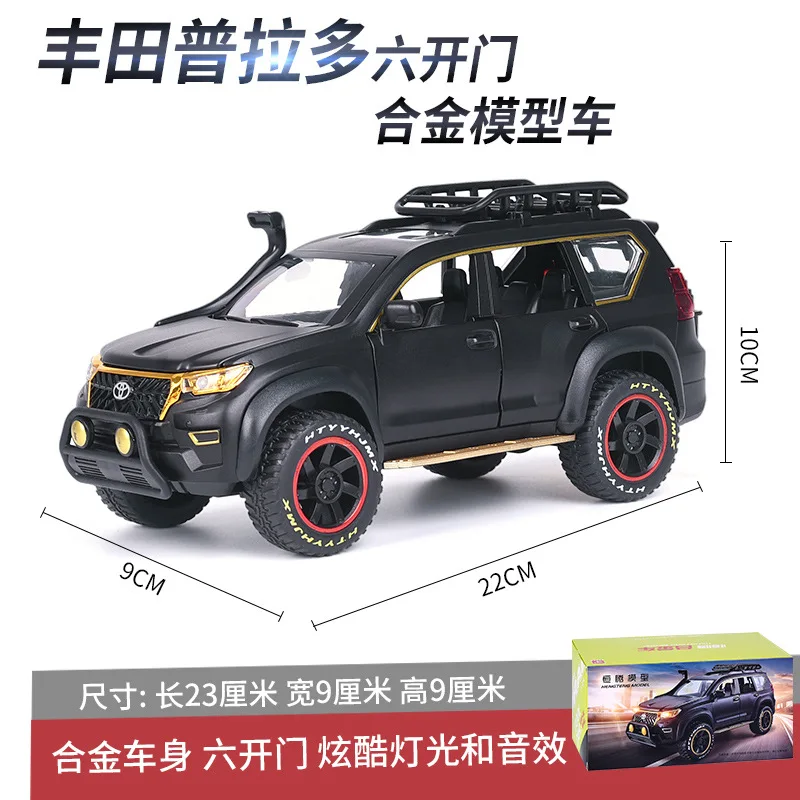 

TAKARA TOMY 1:24 Model Car Boy Sound Light Toy Car Children's Toy Gift Collection with Acousto-optic Return Force Toyota Prado