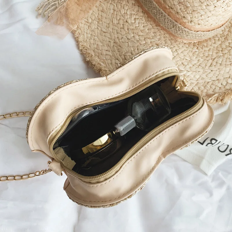 Женская сумка мессенджер Бамбуковая дикие сумки мессенджеры пляжная на цепочке