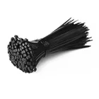 Самоблокирующийся пластиковый нейлоновый Галстук 100 шт. черный 5x300кабельная стяжка крепление ring3X200 кабельная стяжка на молнии набор нейлоновых кабельных стяжек