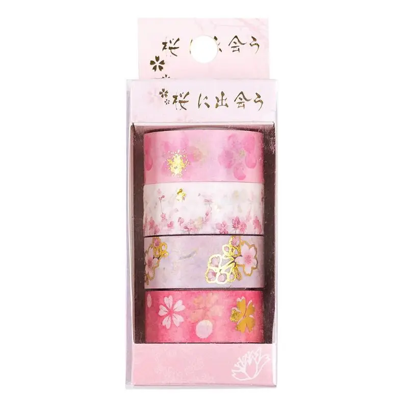 

Starry Sky Cherry Blossoms Washi Tape Adhesive Tape DIY Scrapbooking Sticker