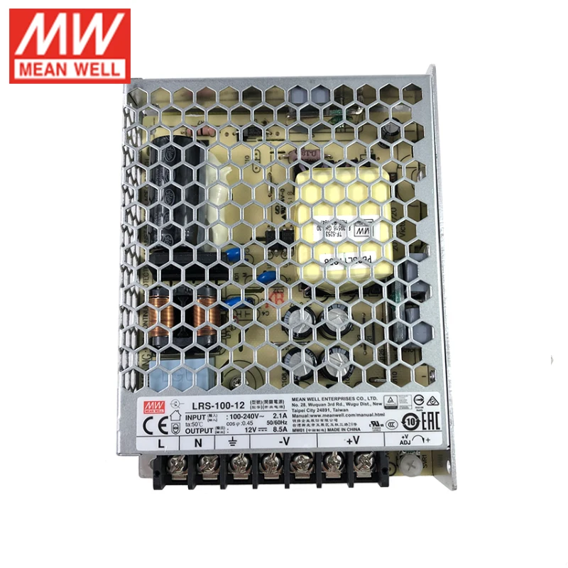 MEAN WELL LRS 100 Вт импульсный источник питания 3 В 5 в 12 15 24 36 48 Вт|Импульсный питания| |