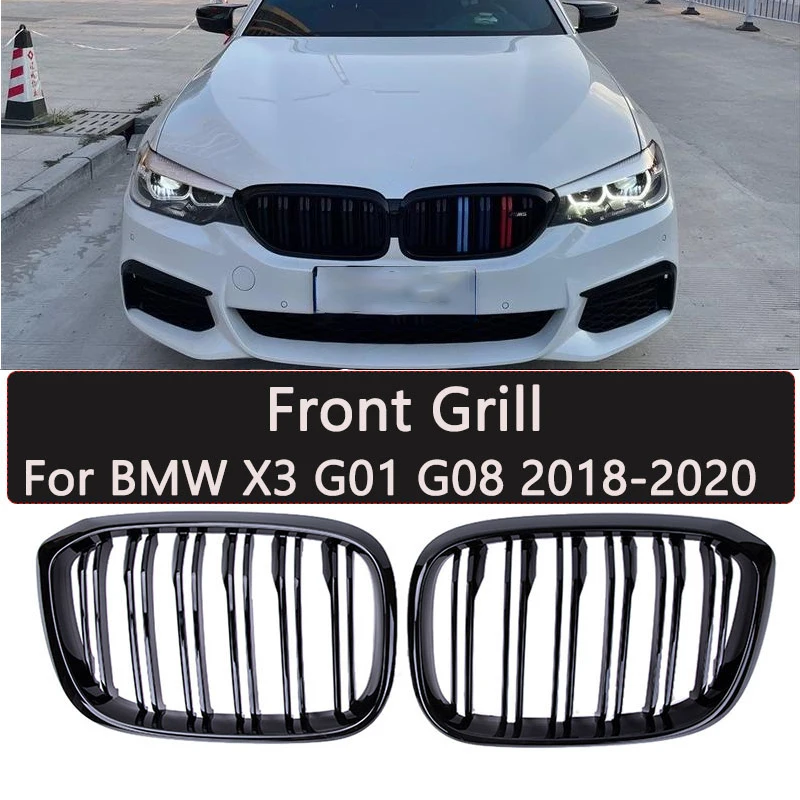 

2 шт., автомобильная решетка для BMW X3 X4 G01 G02 G08 2018 2019 2020