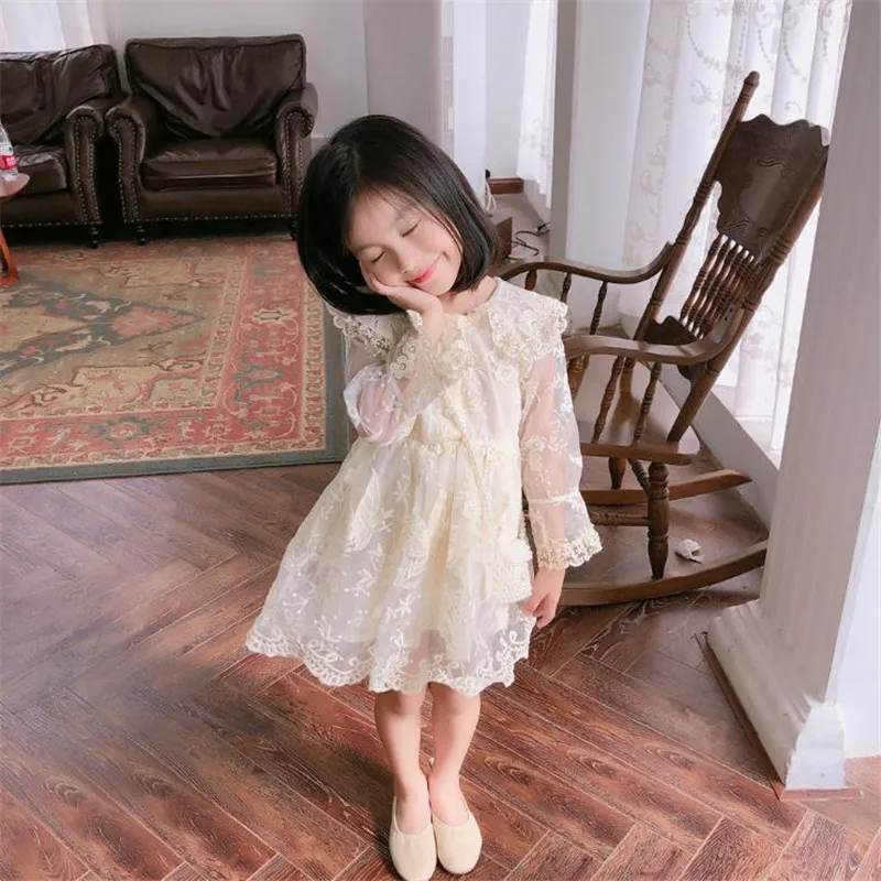 2021 новая весенняя детская одежда кружевное платье принцессы для девочек малышей