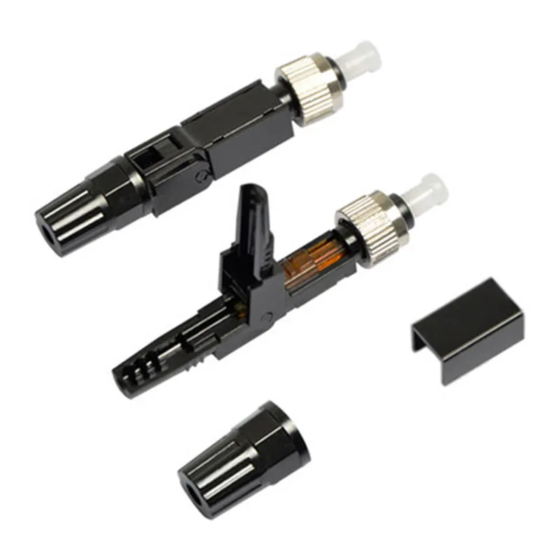 10 50 или 100 шт./лот встроенный FC UPC Быстрый коннектор FTTH SM волоконно-оптический