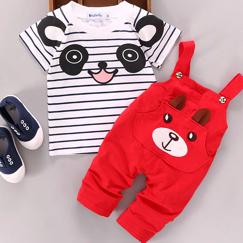 Новинка 2018 летний хлопковый комплект для маленьких мальчиков и девочек с