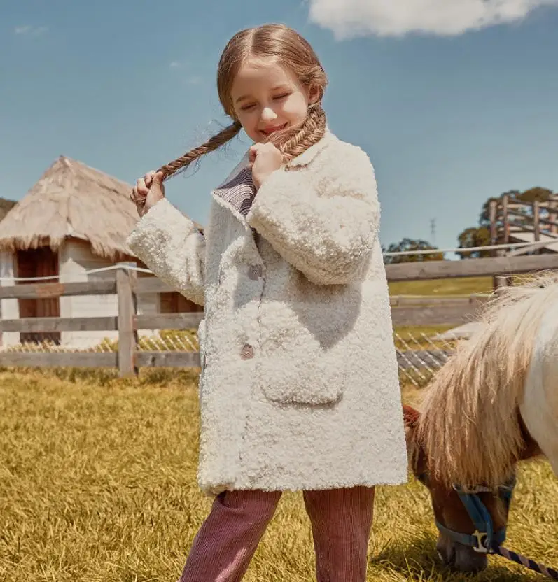 Оптовая продажа детское меховое пальто детские толстые теплые куртки с