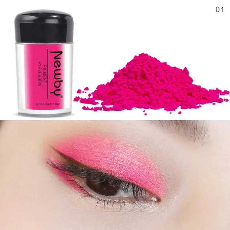 Неоновые тени для век 12 цветов с высоким пигментом Свободные Тени желтого