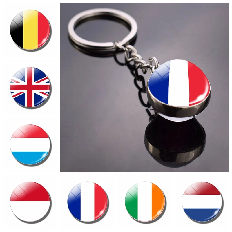 Двойной подвесной брелок со стеклянными шариками Западная Европа Бельгия