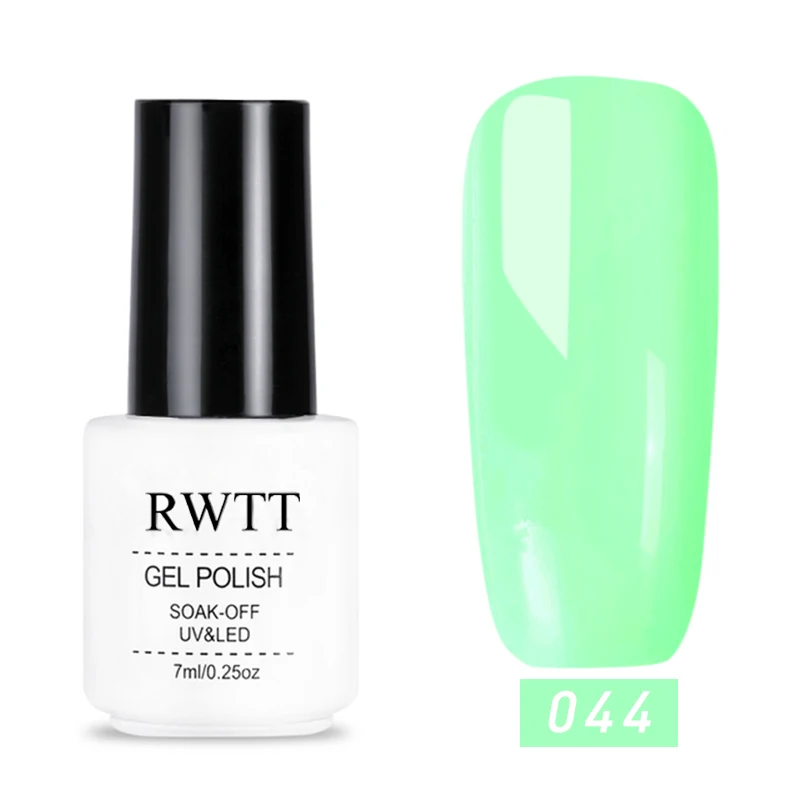 044 RWTT Гель-лак для ногтей Набор для маникюра гибридные ногти цветной полигель Vernis Полупостоянный УФ-гель для ногтей гель лак - Цвет: 044