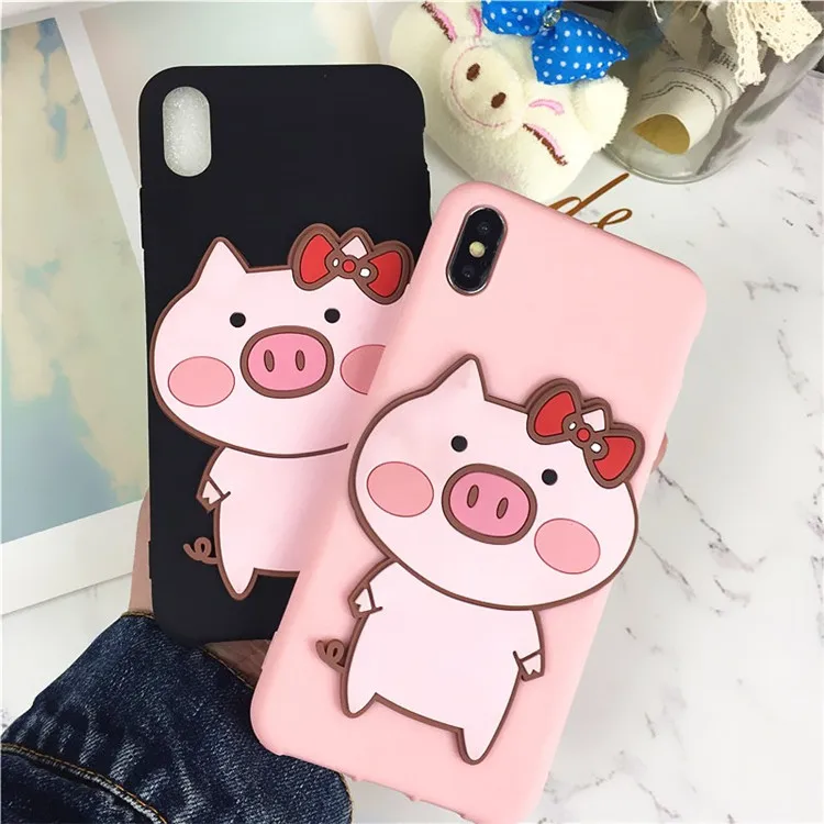 Милый чехол для телефона с рисунком поросенка для Xiaomi mi a1 A2 A3 5X6X8 Lite 9 SE CC9E 9T mi Play mi x 2S Max 3 F1 мягкий чехол из ТПУ с забавным носом