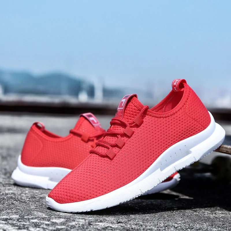 Мужская Спортивная обувь Легкая для бега и женская дышащая из сетчатого