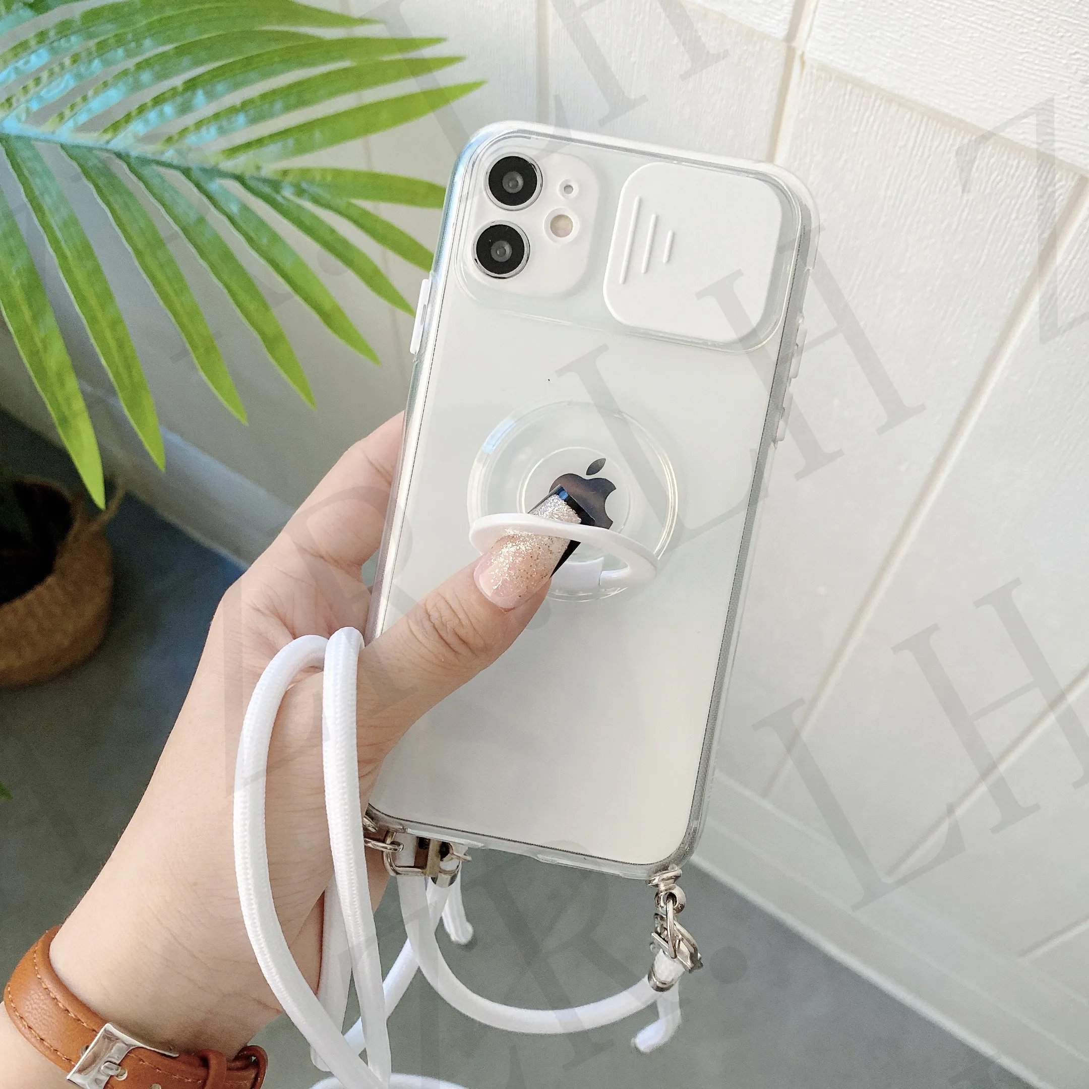 Чехол с ремешком и кольцом-держателем для камеры iPhone 12 13 11 Pro Max X XS 7 8 plus SE 2020 XR