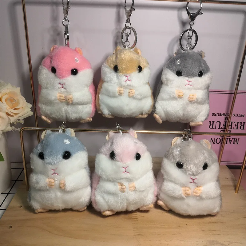 

Изысканный 10 см креативный милый хомяк плюшевая игрушка кролик кукла подвеска брелок сумка Детская кроватка украшение Рождественский пода...