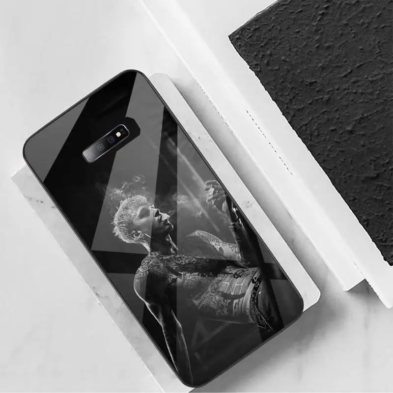 

Machine Gun kelly rapper Phone Case Tempered glass For Samsung S6 S7 edge S8 S9 S10 e plus note8 9 10 pro