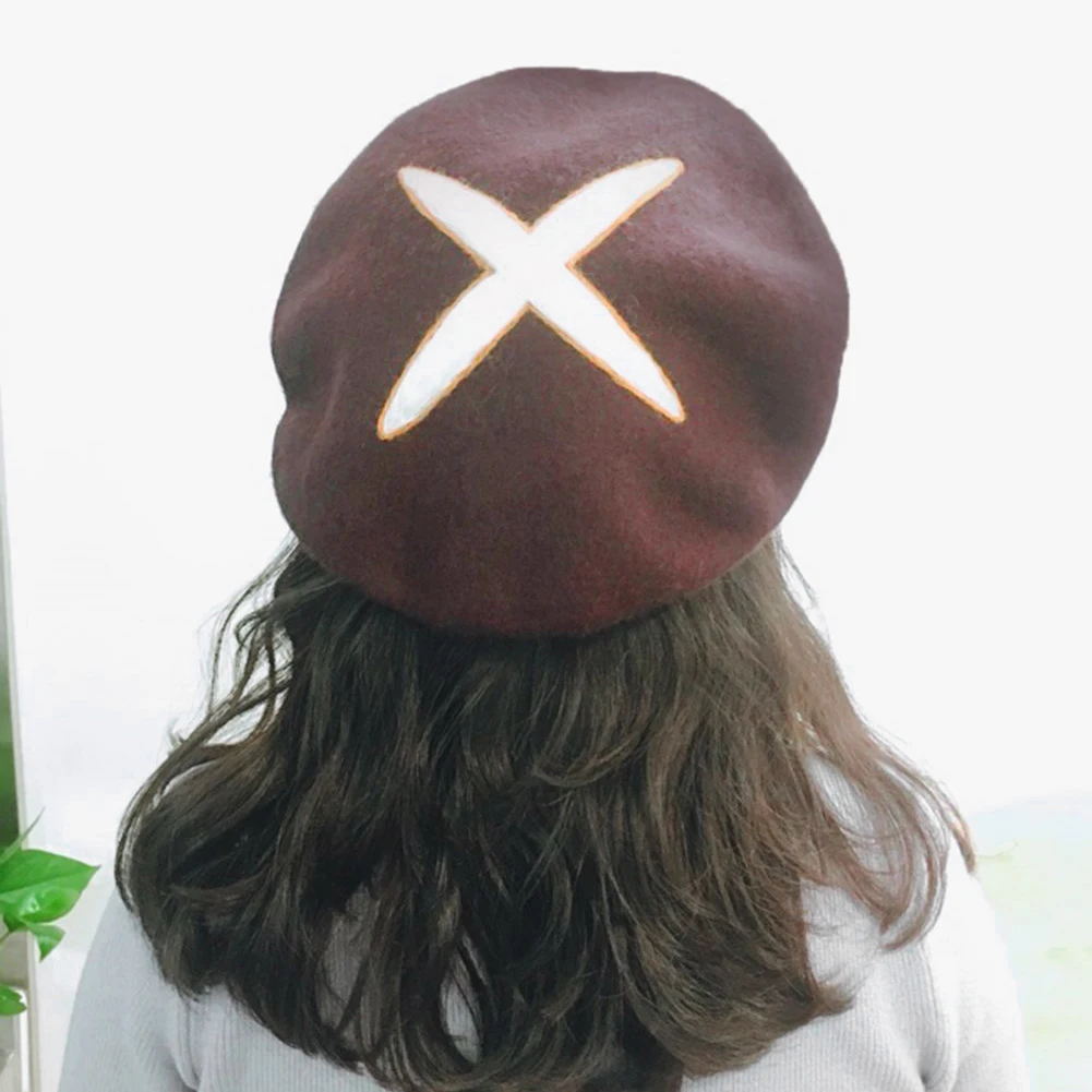 Handmade Felt Elegant Berets Autumn Winter Warm Parent-child Cute Mushroom Painter Cap Artist Hat Casual Beanie Hat