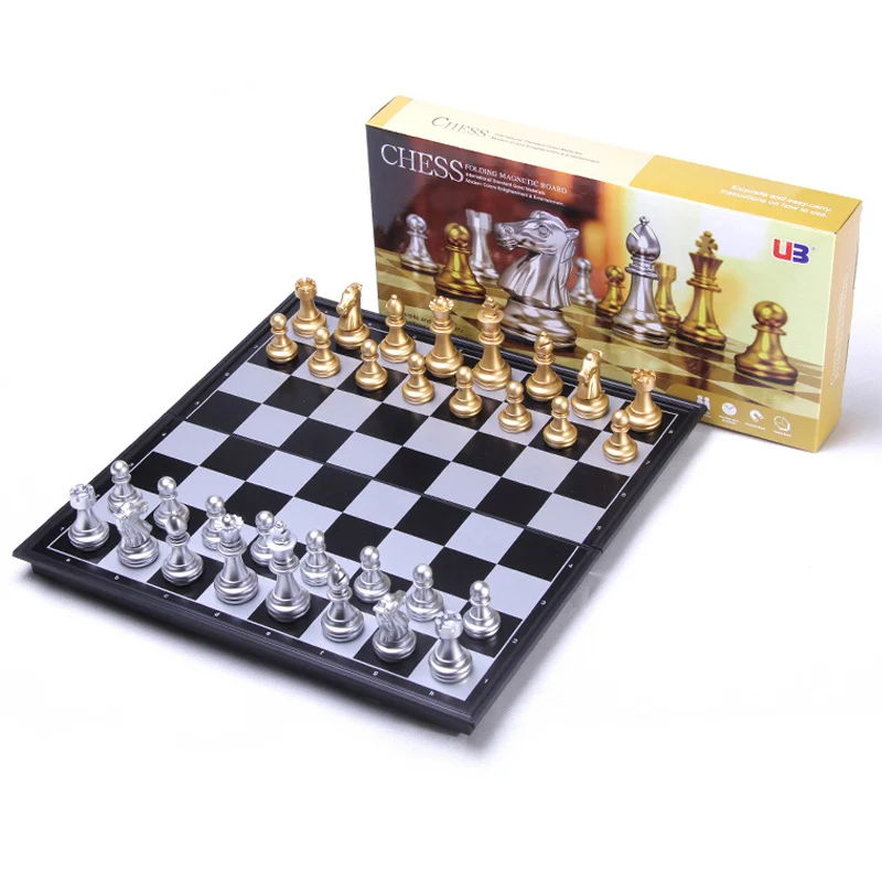 Magnetic Board Games Large Chess Set For Match Travel Go Game Portable Plastic With Chessboard 32 Pieces | Спорт и развлечения