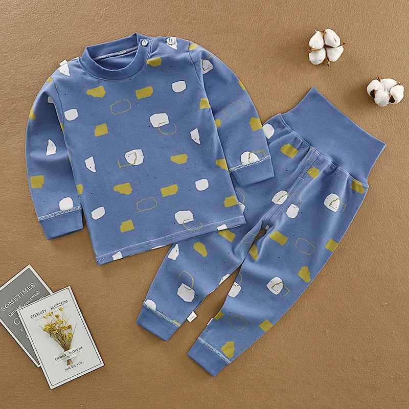 

Children Cotton Sleepwear Pyjamas Kids autumn Winter Pajamas Set Baby Girls Clothes Full-sleeved Boys Girls Pijama Clothes Suit