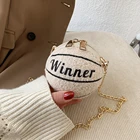 Модный клатч на плечо в форме шара для женщин, плюшевая женская сумка через плечо с цепочкой, дамские сумки на плечо