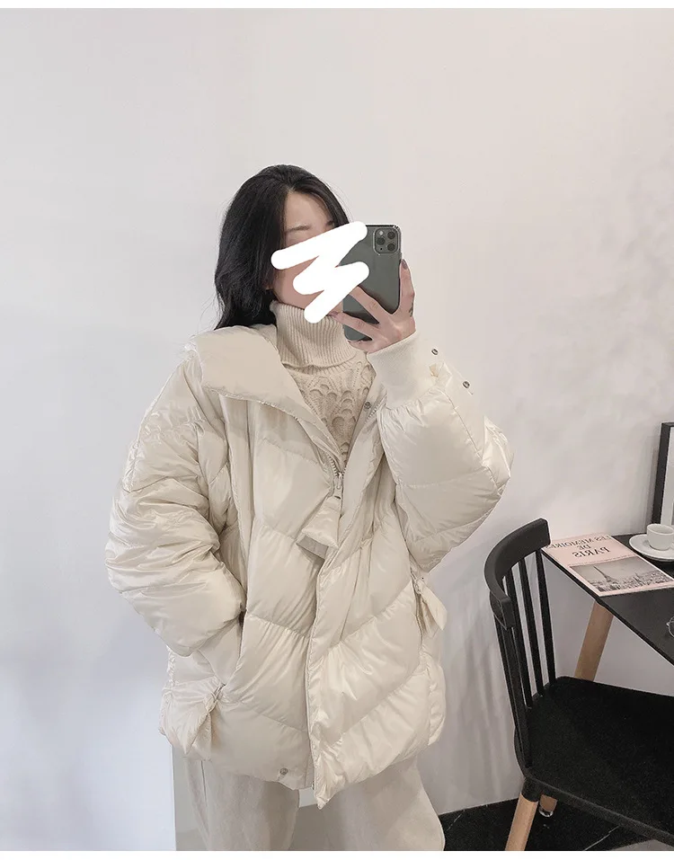 Зимний теплый светильник, роскошный пуховик с капюшоном, fritilia iridescence, уплотненный белый пуховик с капюшоном, пуховики DY9773