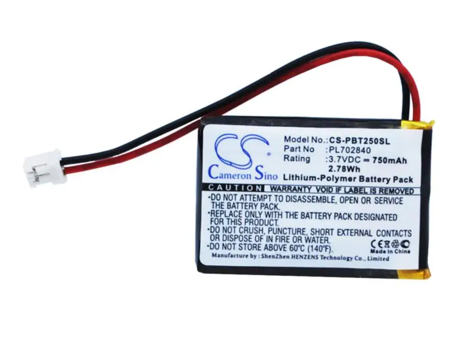 Cameron sino 750 мАч аккумулятор для Philips BT2500 BT2500B BT2500B/37 BT2500W BT2500W/00 BT64 BT64A BT64B PL702840 Динамик
