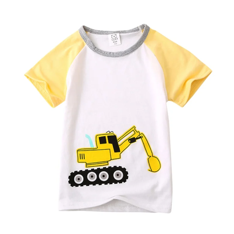 2020 Новая модная футболка с коротким рукавом для мальчиков и девочек хлопковая