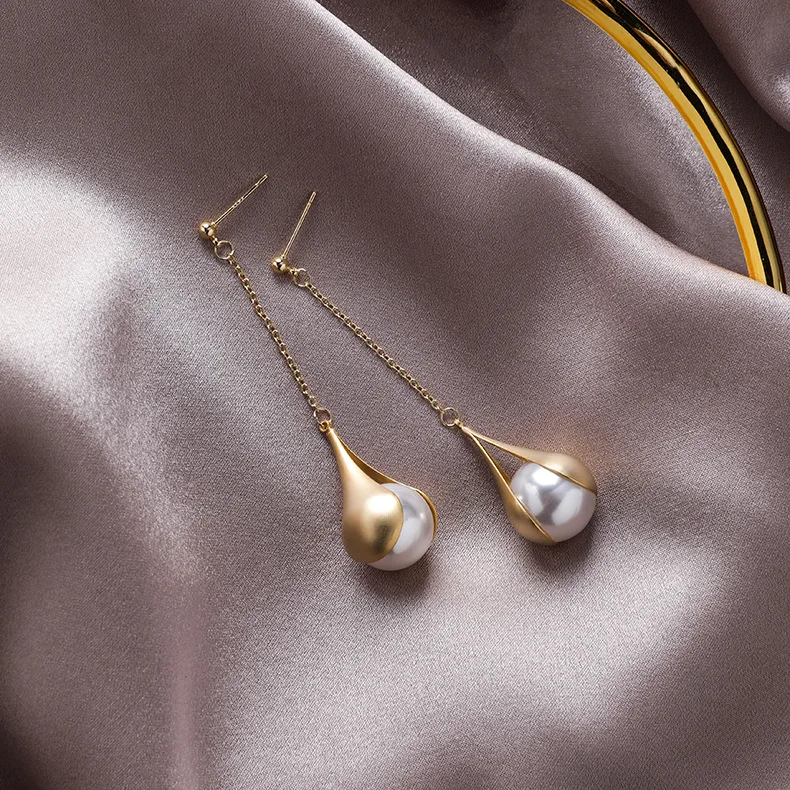 Новые простые серьги подвески в Корейском стиле для женщин Модная бижутерия