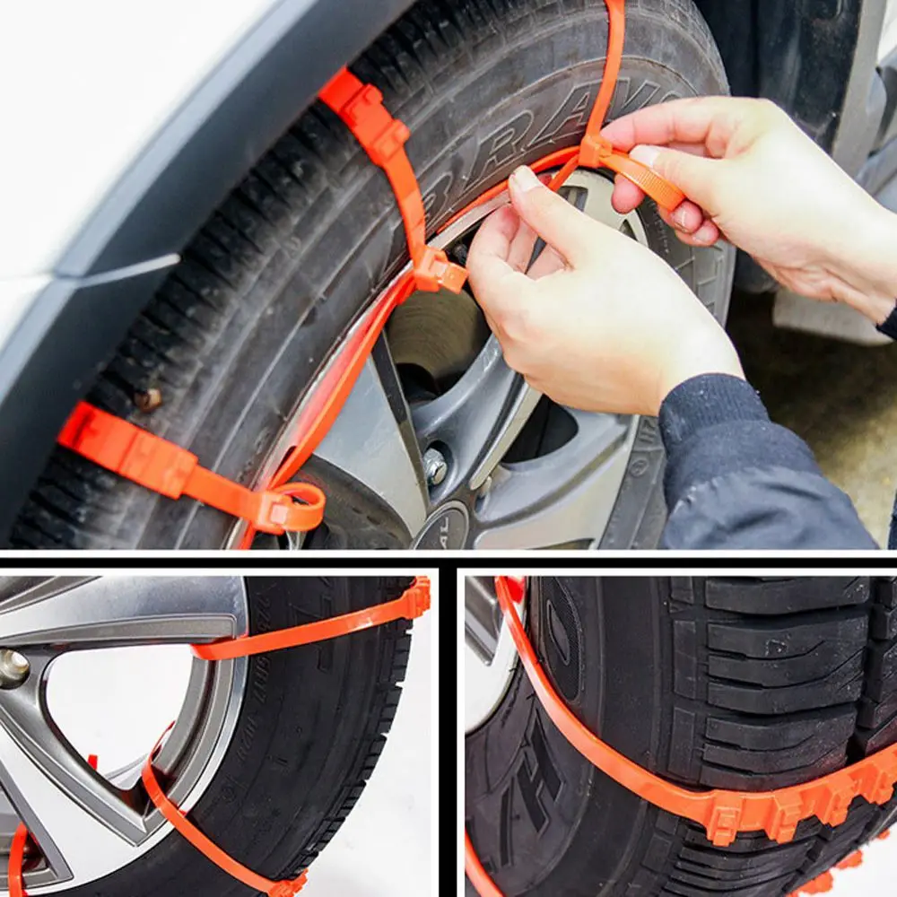 10Pcs Car Winter Tire Wheels Snow Chains Non-slip Cable Belt Outdoor Emergency STC01 | Автомобили и мотоциклы