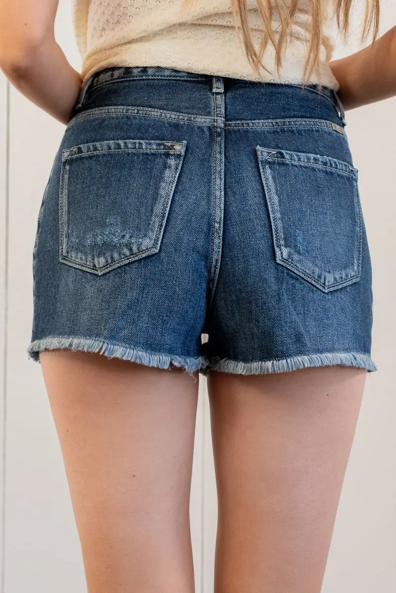 Hot Hole Jeans Women High Waist Hole Pants Stretch Slim Single Breasted Beachwear Shorts Fashionable Frayed Hem Jeans Shorts