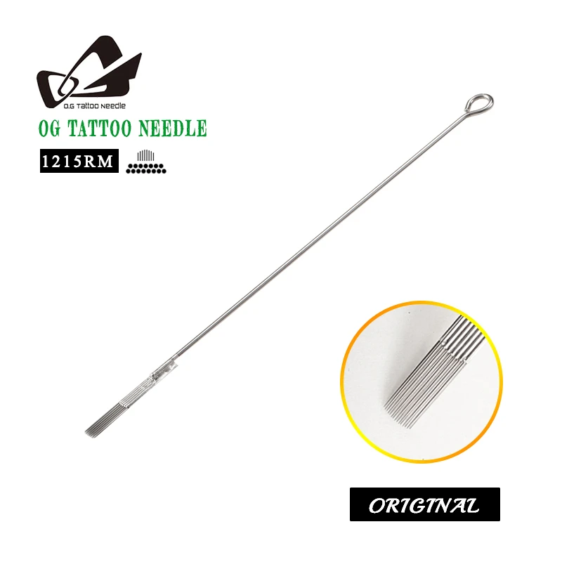 

OG Tattoo Needles Safety Disposable Roller Kwadron Medical Stainless Steel High Quality Magnum 1215rm Permanent Makeup Needles