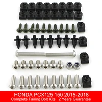 for honda pcx125 pcx150 2015 2016 2017 2018 motorcycle full fairing bolts kit fairing clip speed nuts body screw stainless steel