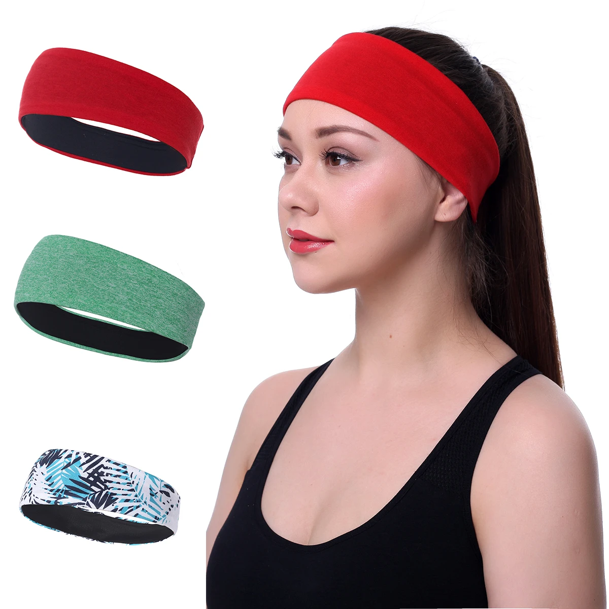 

Men sweatband sports Headband Stretch Elastic Women Yoga Running hair band for men Outdoor Sport Headwrap Fitness Sports safety