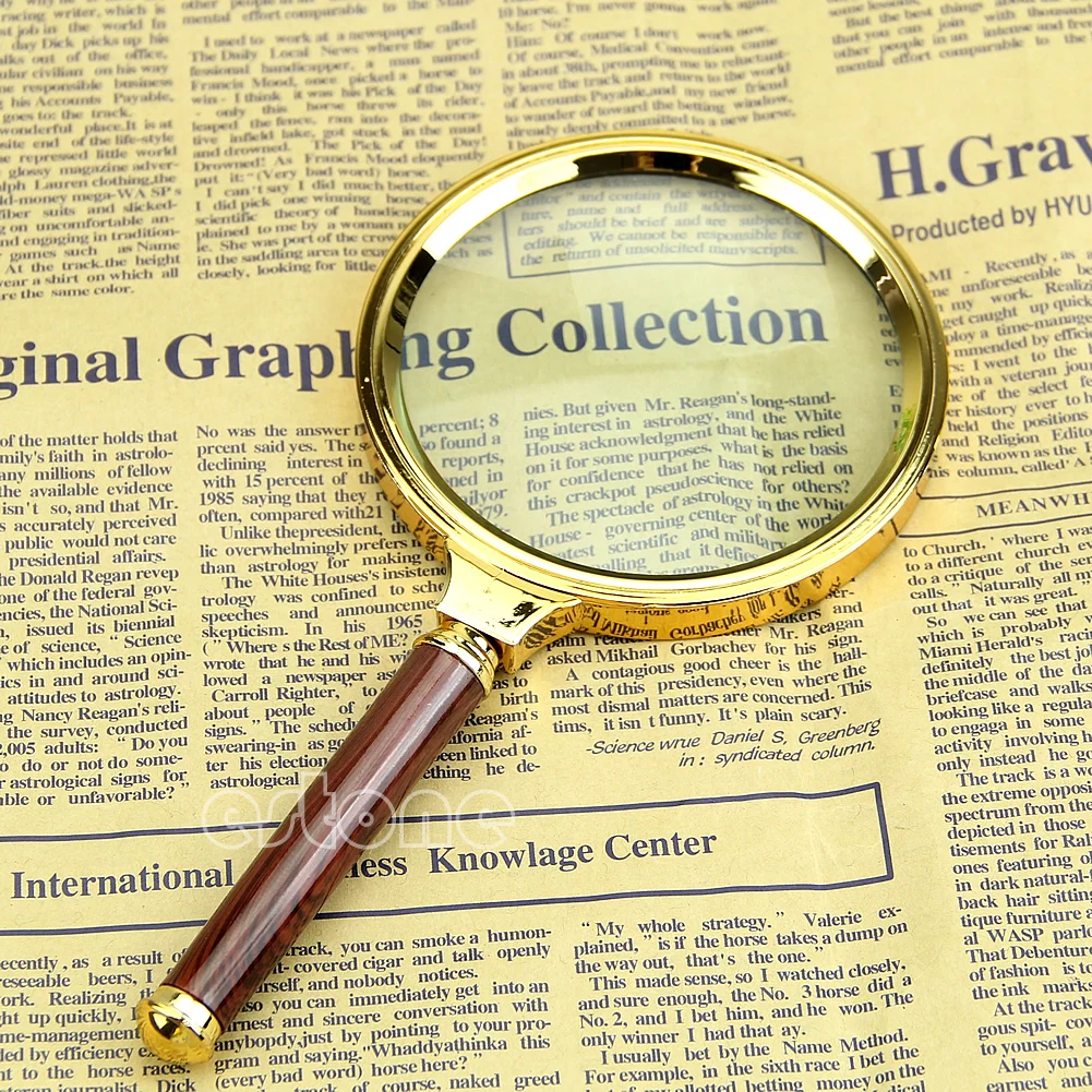 

Hot 90mm Handheld 10X Magnifier Magnifying Glass Loupe Reading Jewelry