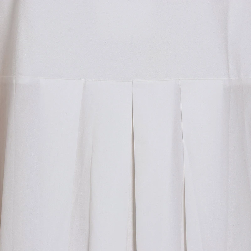 

CHICEVER Asymmetric T-shirt Women O Neck Short Sleeve Oversize Loose Ruched White Shirt Female Fashion 2020 Summer New Clothes