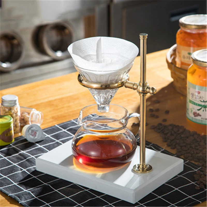 Кофейный резиновый деревянный держатель для фильтра латунная рамка стойка кофе