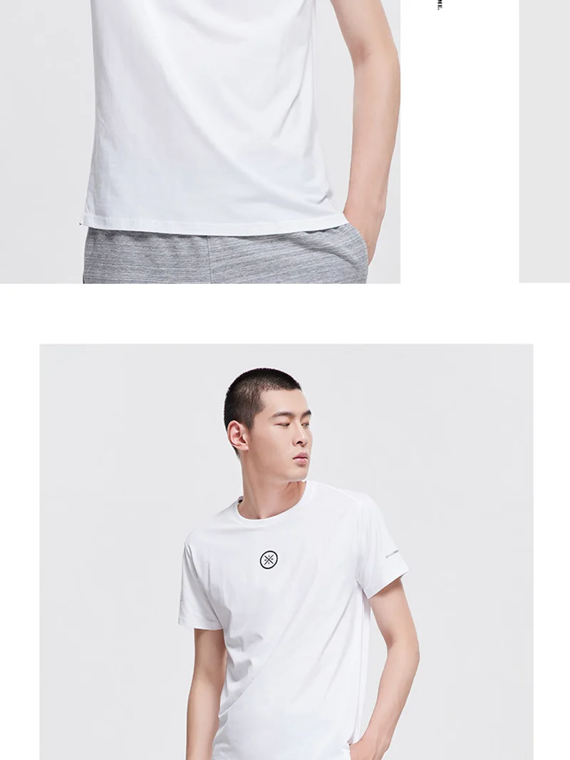 Li-Ning для мужчин серия Уэйд Джерси 95% хлопок+ 5% спандекс дышащая Обычная посадка подкладка комфорт спортивные футболки ATSP109 MTS3069