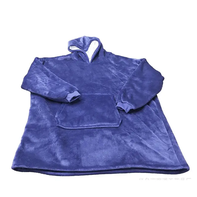 Одеяло для ТВ большого размера толстовка с капюшоном ультра плюшевые мягкие